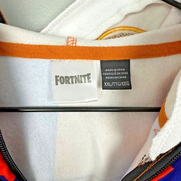 Fortnite Boys Hoodie Jacket with Full Zip Face Mask Beef Boss XXLarge - Picture 6 of 7